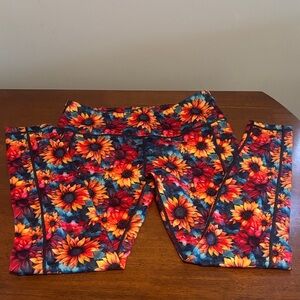 Constantly Varied Gear Water Color Sunflower full length leggings